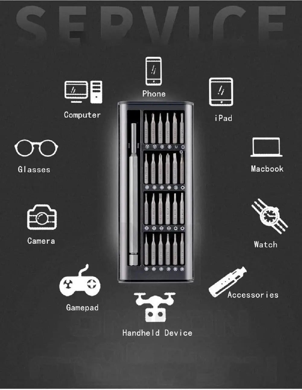 24 in 1 Mini Screwdriver Set with Case (NC-50)