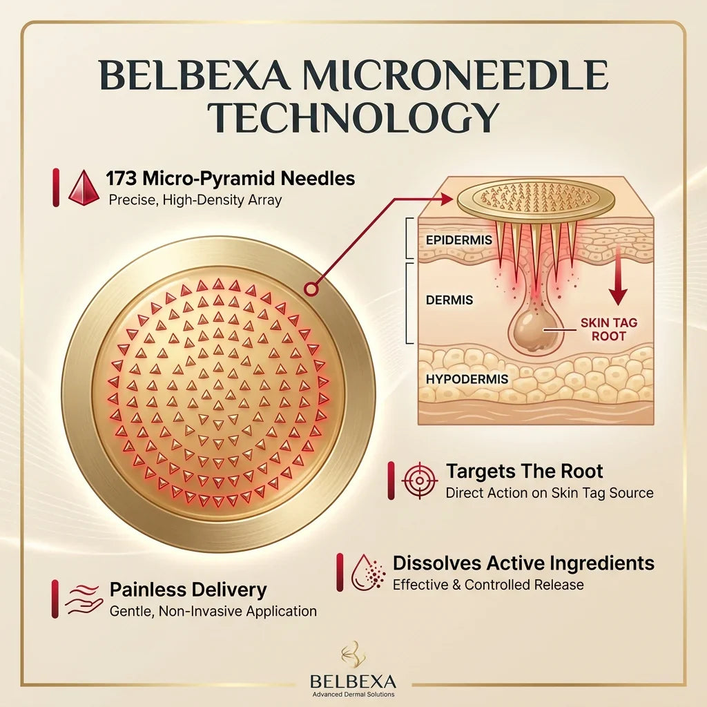BelBexa™️ ClearTag Microneedle Skin Tag Patch