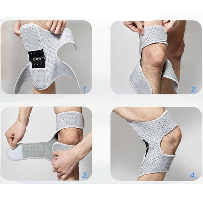 Power Knee Support Booster with Spring Force | Pain Relief & Joint Stability Brace