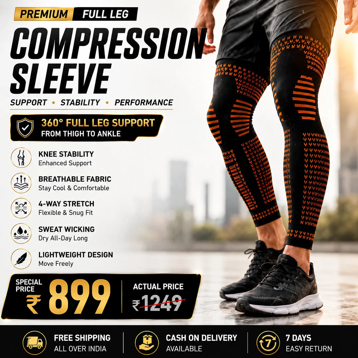 Elastic Compression Knee Cap