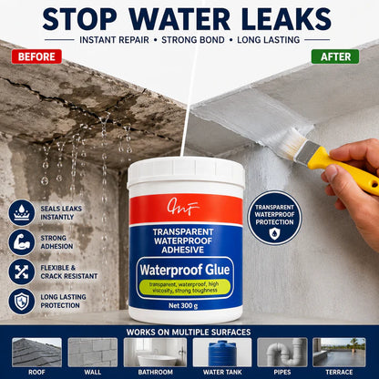 Transparent Waterproof Glue (Pack Of 2 ) + Free Brush 🔥