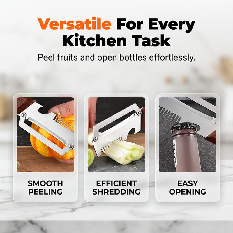 Multifunctional Vegetable Shredder & Peeler Kitchen Tool (Pack Of 2)